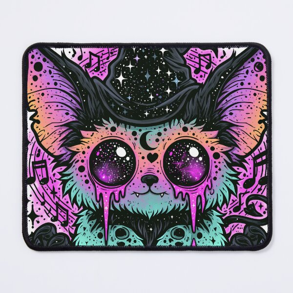 Item preview, Galaxy Witch Cat Psychedelic Spooky Familiar Art designed and sold by DonaldWaltersxx.
