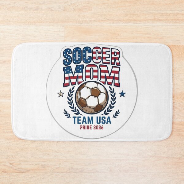 Item preview, Vintage USA Soccer Mom Retro American Flag Football Fan designed and sold by Fatomfatom.