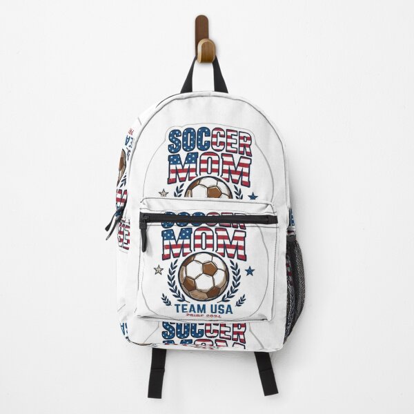 Item preview, Vintage USA Soccer Mom Retro American Flag Football Fan designed and sold by Fatomfatom.