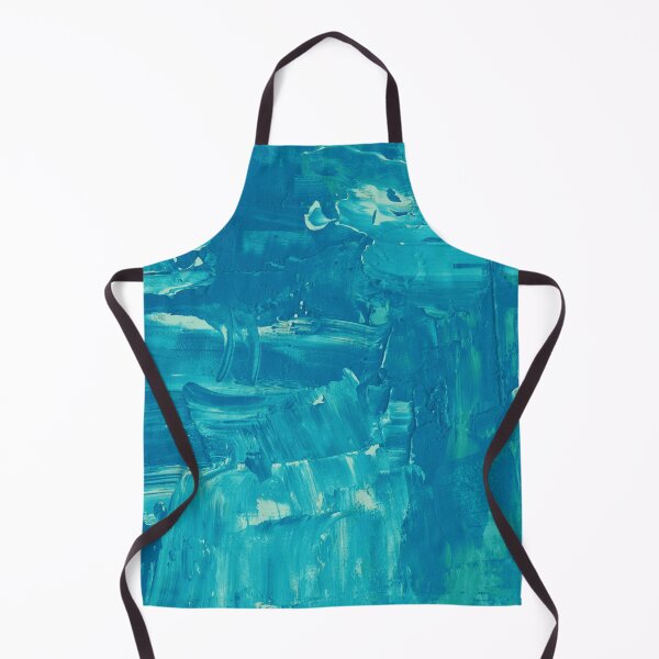 Item preview, Glacial Ice Cyan Blue Modern Abstract Expressionism designed and sold by L&L.