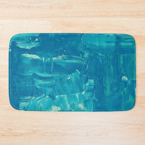 Item preview, Glacial Ice Cyan Blue Modern Abstract Expressionism designed and sold by L&L.