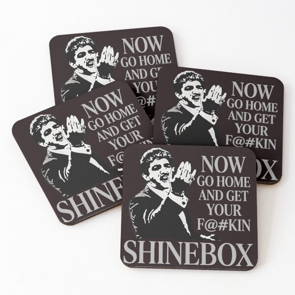 Item preview, Man Shouting Get Your Shinebox  designed and sold by plimenitbelters.