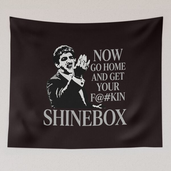 Item preview, Man Shouting Get Your Shinebox  designed and sold by plimenitbelters.
