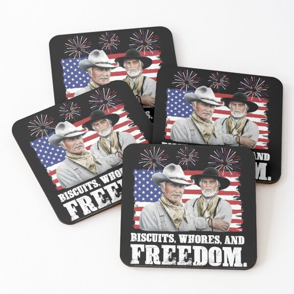 Item preview, Happy 4th of July Lonesome Dove BISCUITS,WHORES,AND FREEDOM designed and sold by colornatics.