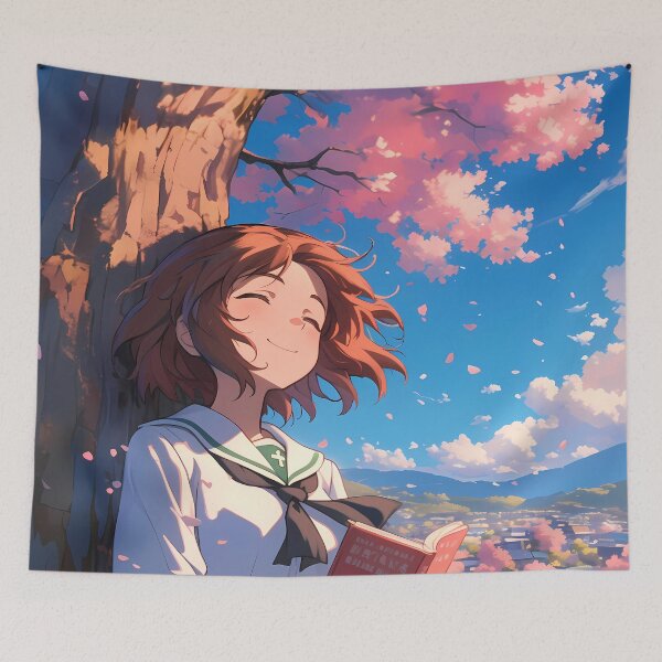 Item preview, Yukari Akiyama Girls und Panzer Sakura Reading Spring Day designed and sold by earlobejerk.
