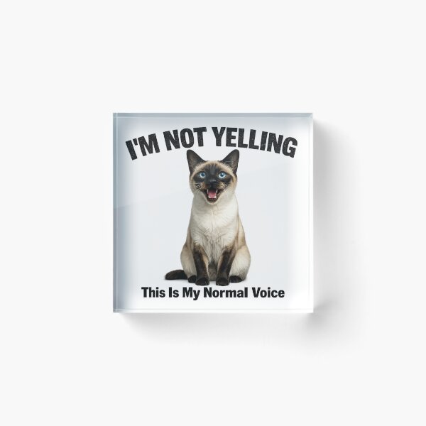 Item preview, I'm Not Yelling Cat Humor designed and sold by HippyRikky.