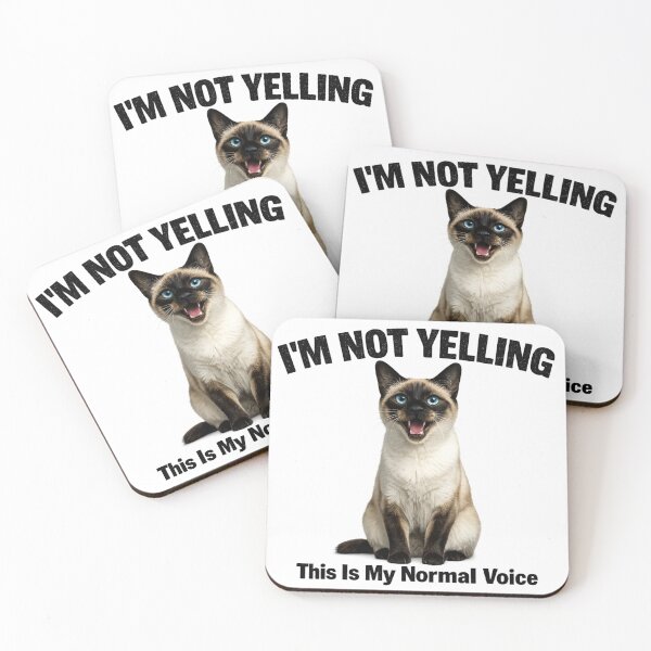 Item preview, I'm Not Yelling Cat Humor designed and sold by HippyRikky.