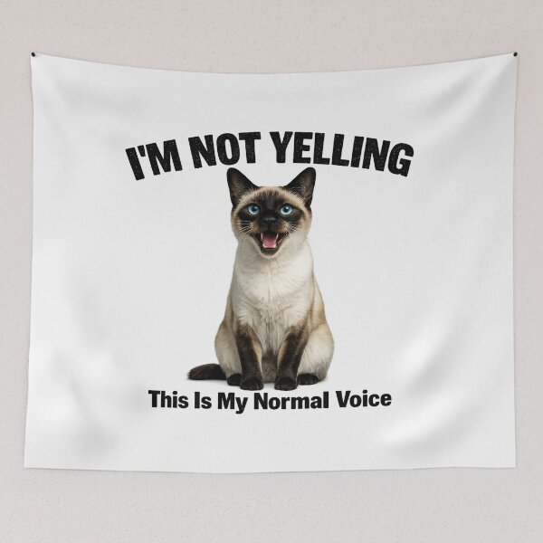 Item preview, I'm Not Yelling Cat Humor designed and sold by HippyRikky.