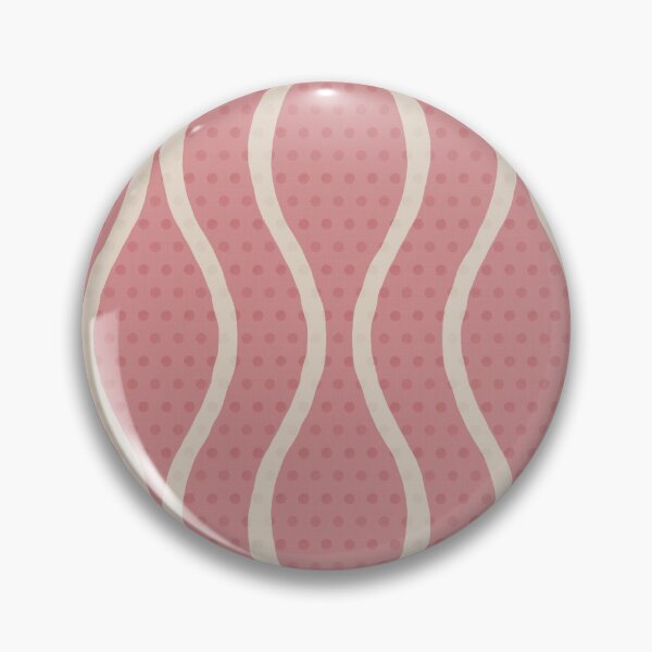 Item preview, Vintage Rose Pink & Cream Neutral Wavy Geometric Stripes Polka Dots designed and sold by LoveAlways-AEP.