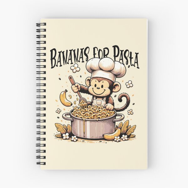 Item preview, Monkey Mac and Cheese Chef Cartoon | Cute Banana Pasta Cooking Animal Design designed and sold by Sachie's Studio.