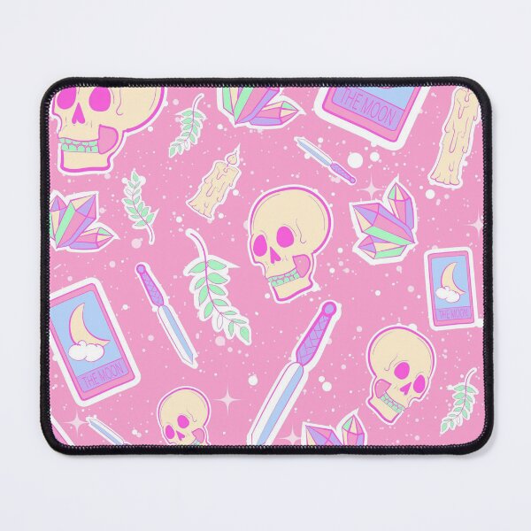 Item preview, Pastel Gothic Witchy Pattern – Cute Skull, Crystal, Tarot & Dagger Aesthetic designed and sold by RJACreative.