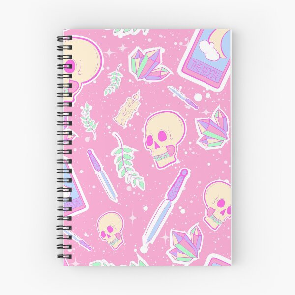Item preview, Pastel Gothic Witchy Pattern – Cute Skull, Crystal, Tarot & Dagger Aesthetic designed and sold by RJACreative.