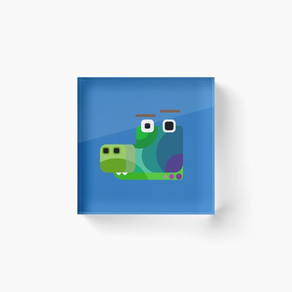 Item preview, Cute Geometric Crocodile designed and sold by MarlonOspinaStore.