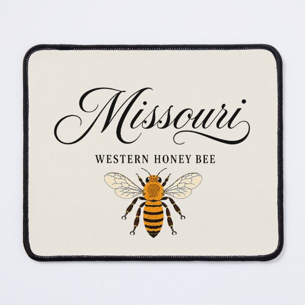 Item preview, Missouri Western Honey Bee Vintage State Insect Art Print designed and sold by The-Drip-Studio.