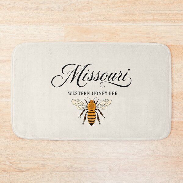 Item preview, Missouri Western Honey Bee Vintage State Insect Art Print designed and sold by The-Drip-Studio.