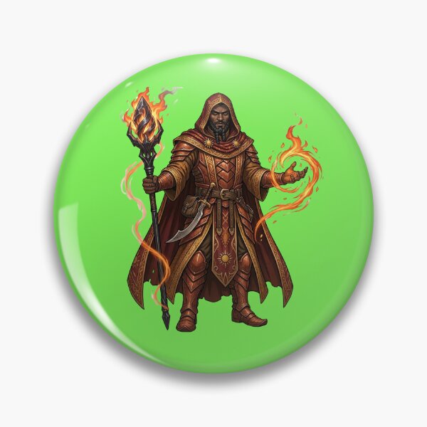Item preview, Desert Pyromancer - Battle Mage of the Sun designed and sold by Utopian-Magic.