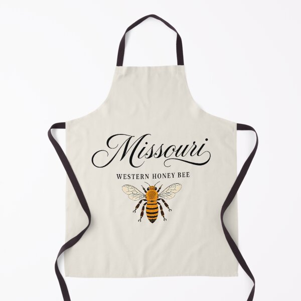 Item preview, Missouri Western Honey Bee Vintage State Insect Art Print designed and sold by The-Drip-Studio.