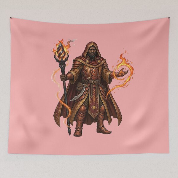 Item preview, Desert Pyromancer - Battle Mage of the Sun designed and sold by Utopian-Magic.