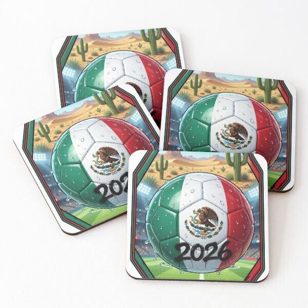 Item preview, Mexico world cup football design designed and sold by UdertakerSHOP.