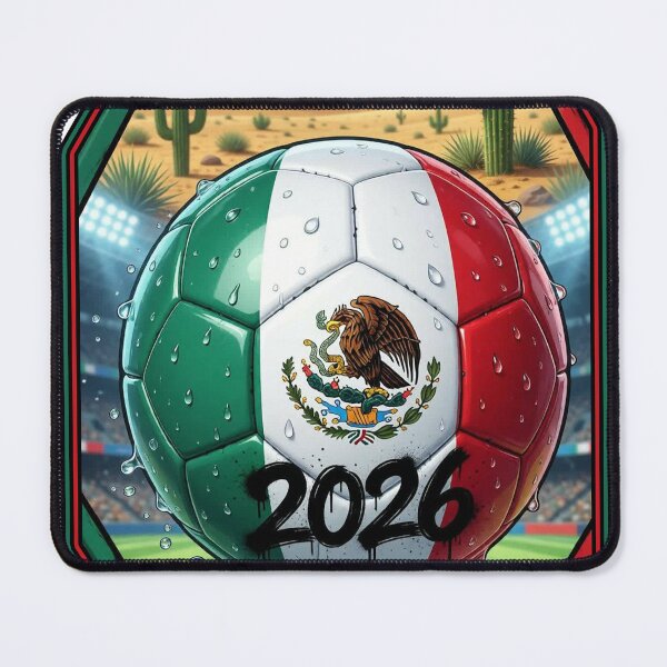 Item preview, Mexico world cup football design designed and sold by UdertakerSHOP.