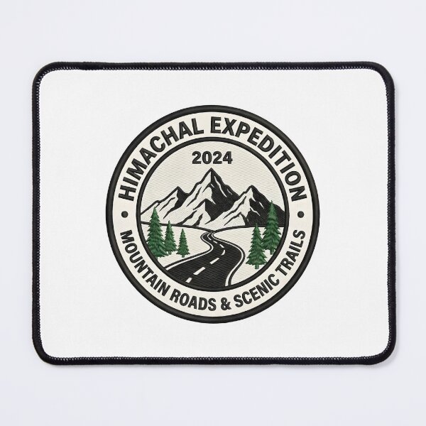 Item preview, Himachal Expedition Mountain Roads Vintage Badge designed and sold by FunkPrint.