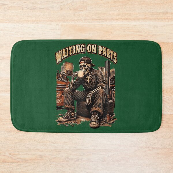 Item preview, Waiting On Parts Funny Mechanic Skeleton Garage Father's Day designed and sold by MichelLoveHaris.