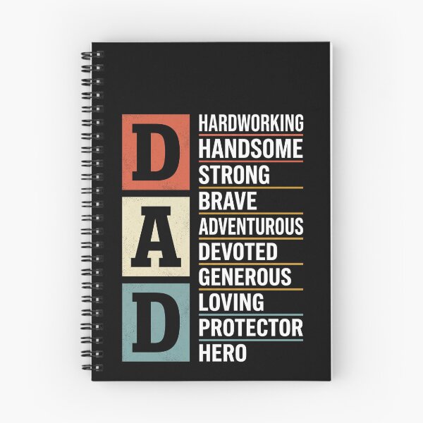 Item preview, Dad Hardworking Handsome Strong Brave Adventurous Devoted Generous Loving Protector Hero Father Family Appreciation designed and sold by SofenArt.