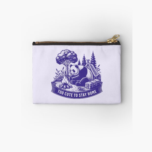 Item preview, Too Cute to Stay Home Panda Bear Camping – Cute Campfire Outdoors Wilderness Animal Design designed and sold by Sachie's Studio.