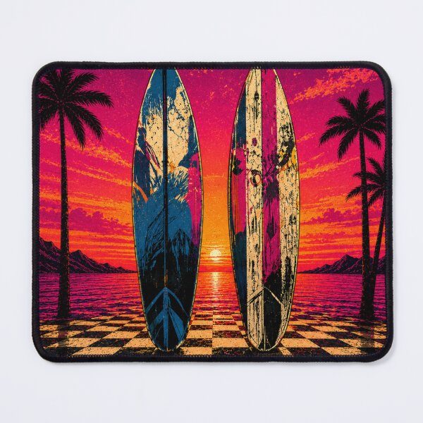 Item preview, Sunset Surfboards Vaporwave Paradise designed and sold by Sal Brasil Cultura ® .