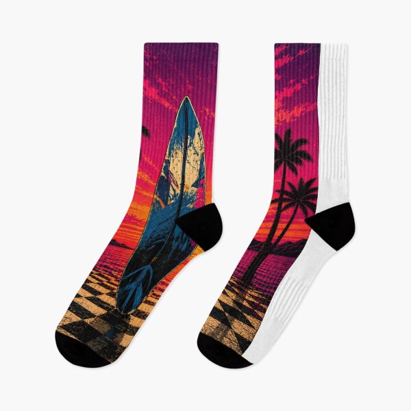 Item preview, Sunset Surfboards Vaporwave Paradise designed and sold by Sal Brasil Cultura ® .