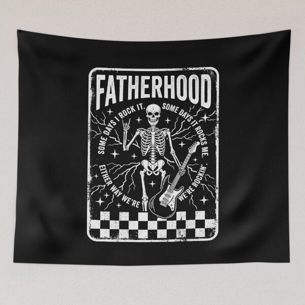 Item preview, Fatherhood Some Days I Rock It Some Days It Rocks Me Either Way We're Rockin' Rocker Dad designed and sold by SofenArt.