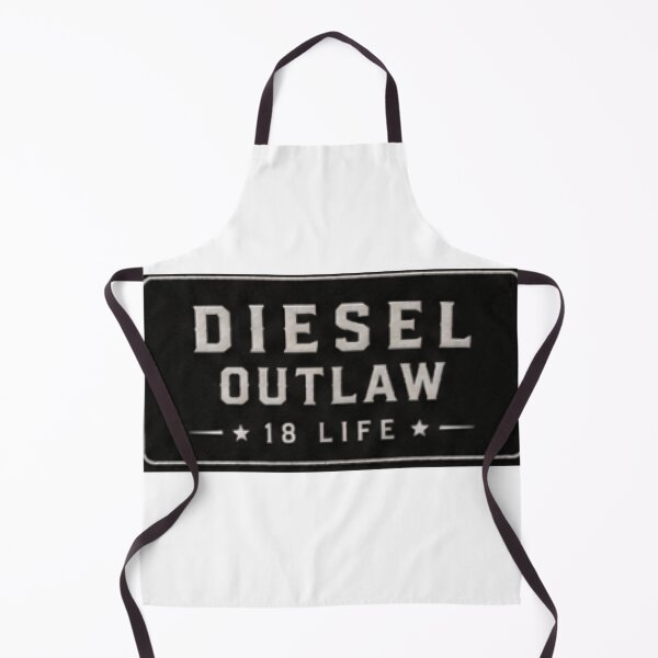 Item preview, Diesel Outlaw 18 Life Trucker Badge | Black & White Diesel Trucking T-Shirt & Sticker designed and sold by Diesel outlaw .