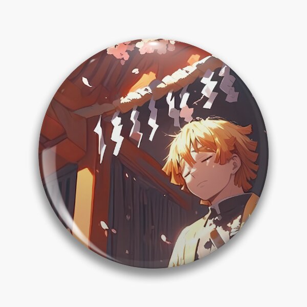Item preview, Zenitsu Agatsuma Demon Slayer Shrine Sakura Quiet designed and sold by earlobejerk.