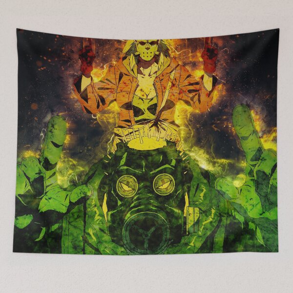 Item preview, Kaiman Dorohedoro Neon Green Masked Chaos designed and sold by mildaclairmo.