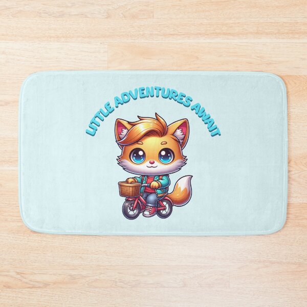 Item preview, Little Adventures Await Cute Fox Bicycle – Kawaii Animal Cycling Design designed and sold by Sachie's Studio.