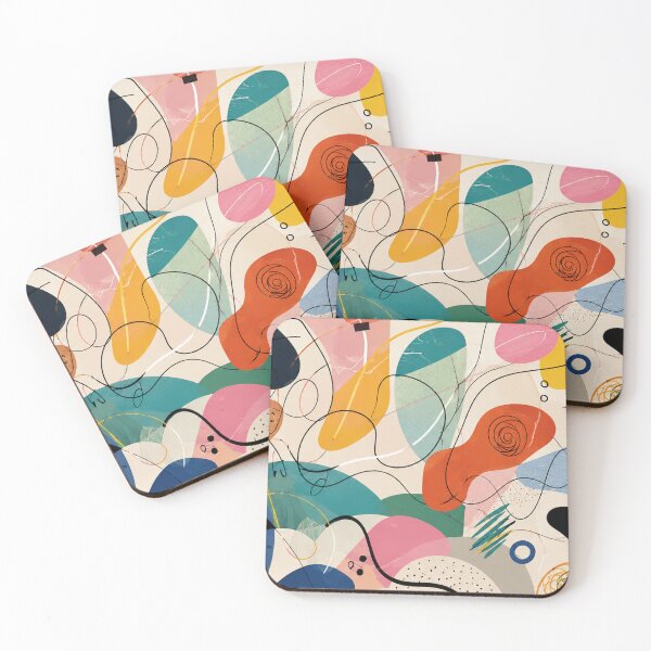 Item preview, Chromatic Flow | Modern Abstract Line design designed and sold by rigelcreation.