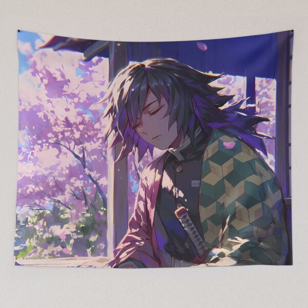 Item preview, Giyu Tomioka Demon Slayer Quiet Sakura Room designed and sold by earlobejerk.