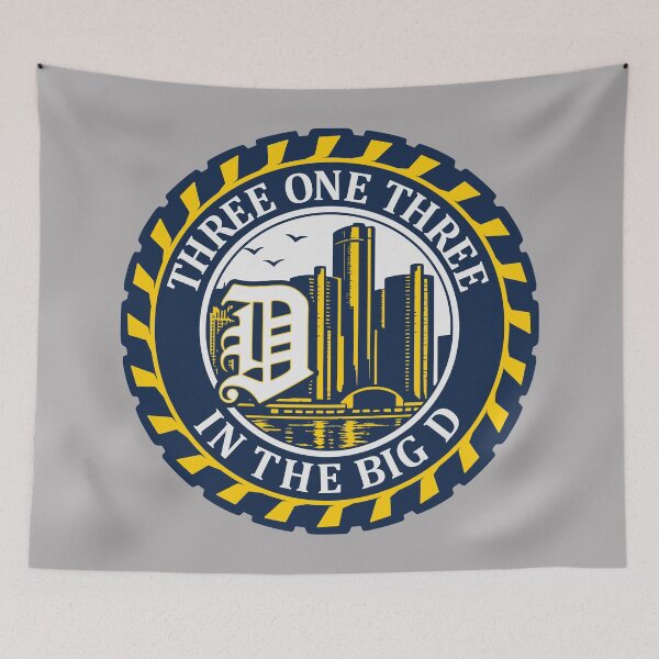Item preview, Three One Three 313 in the Big D - Detroit - Michigan - Wolverines designed and sold by krewyork.