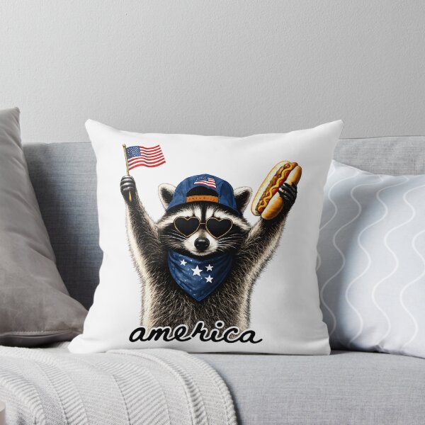 Item preview, Patriotic Raccoon America designed and sold by Rivolli.