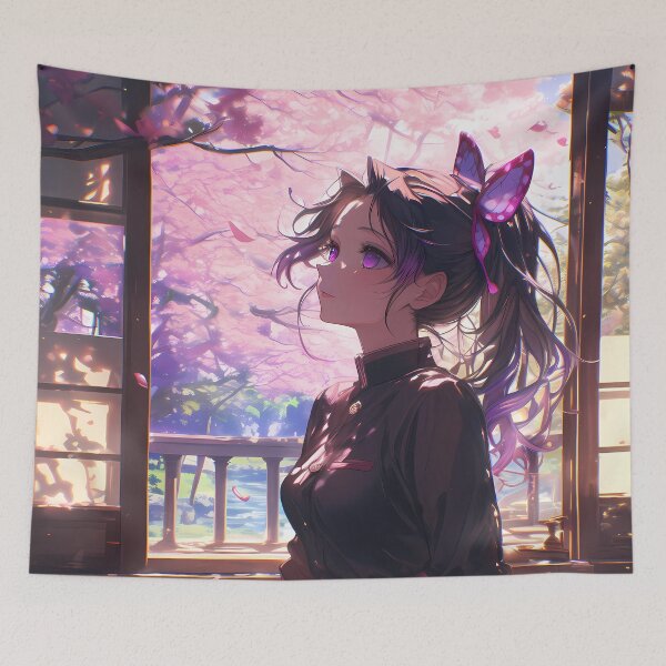 Item preview, Kanao Tsuyuri Demon Slayer Sakura Window Gaze designed and sold by earlobejerk.