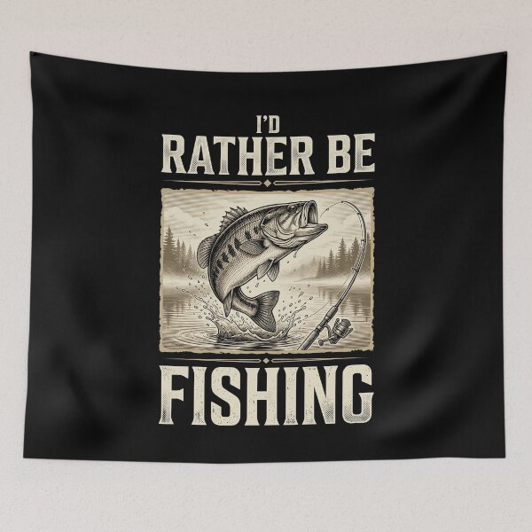 Item preview, I'd Rather Be Fishing Angler Fisherman Hobby designed and sold by SofenArt.