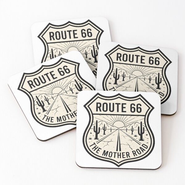 Item preview, Route 66 The Mother Road Vintage Shield Badge designed and sold by FunkPrint.