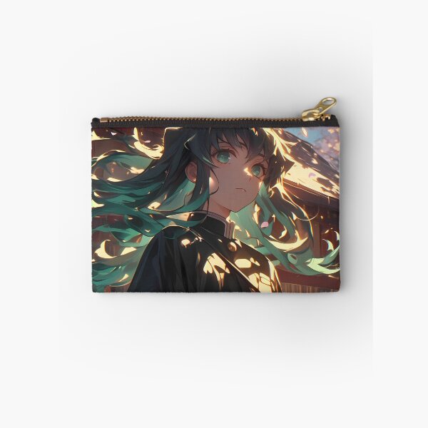 Item preview, Muichiro Tokito Demon Slayer Sakura Sunset Teal Hair designed and sold by earlobejerk.