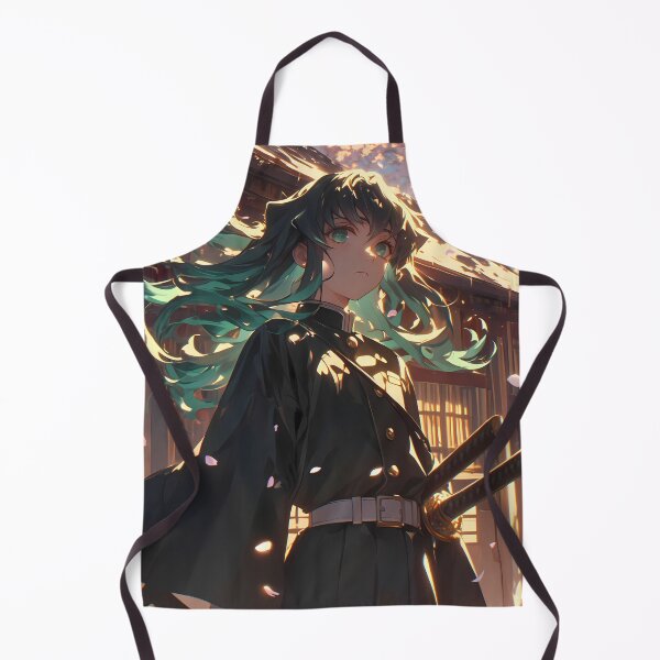 Item preview, Muichiro Tokito Demon Slayer Sakura Sunset Teal Hair designed and sold by earlobejerk.