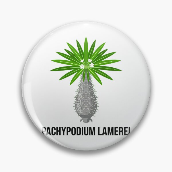 Item preview, Minimalist Pachypodium Lamerei Vector Graphic - Bold Caudex Art designed and sold by GreenDivisionJP.