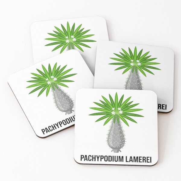 Item preview, Minimalist Pachypodium Lamerei Vector Graphic - Bold Caudex Art designed and sold by GreenDivisionJP.