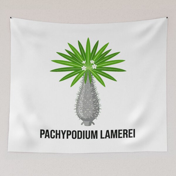 Item preview, Minimalist Pachypodium Lamerei Vector Graphic - Bold Caudex Art designed and sold by GreenDivisionJP.