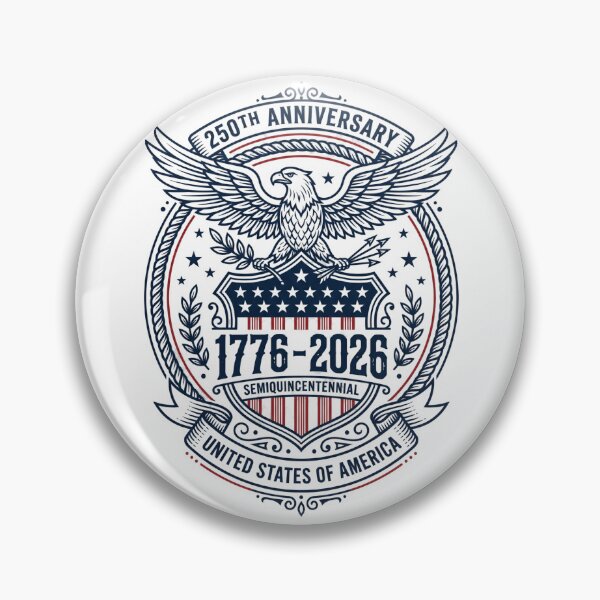 Item preview, USA 250th Anniversary Retro Eagle Semi Quincentennial 1776 2026 designed and sold by PictoVibe.