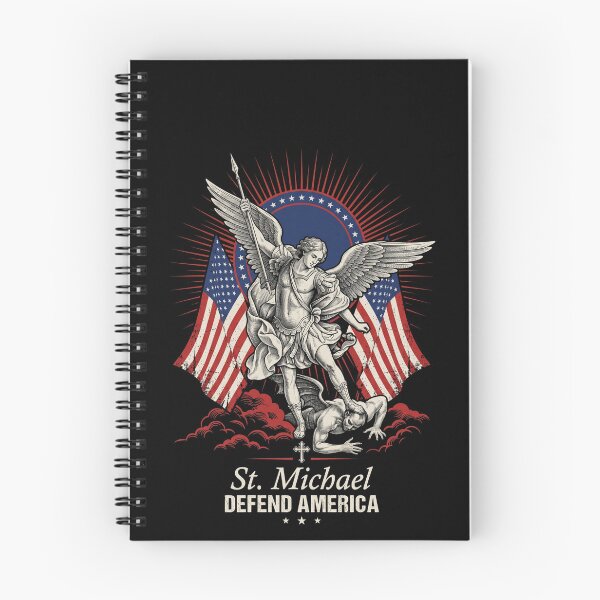 Item preview, Saint Michael Defend America American Patriot Christian Archangel designed and sold by SofenArt.
