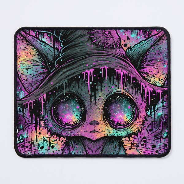 Item preview, Galaxy Witch Cat – Cosmic Horror Drip Art designed and sold by DonaldWaltersxx.
